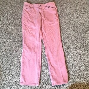 LOFT Curvy Skinny Pink Jeans Women Size 31 x 12